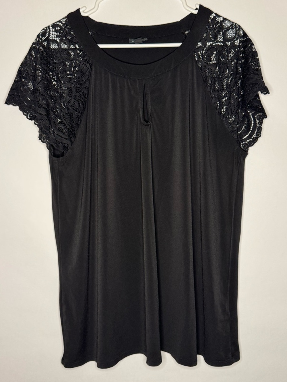 Torrid Women's Black Lace Sleeve Top, Size 2